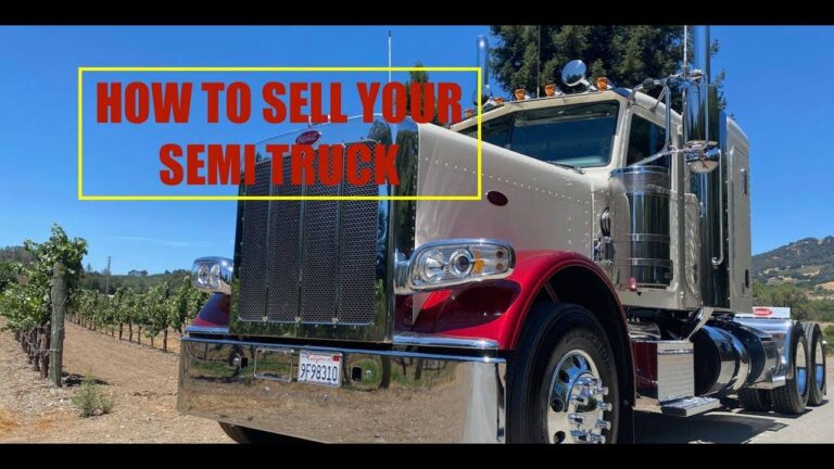 Best Way to Sell Semi Truck