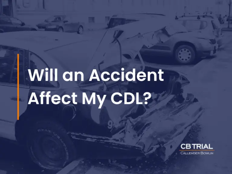 How Does an Accident Affect Your Cdl