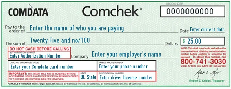 How to Cash a Comcheck Express Code
