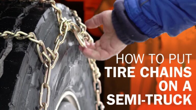 How to Chain Up a Semi Truck