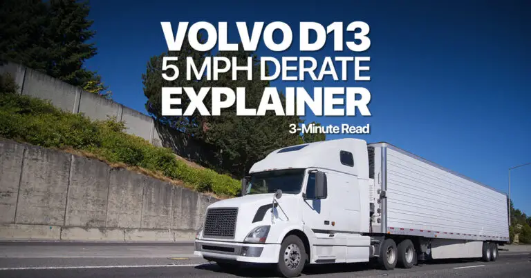 How to Clear Engine Derate Volvo