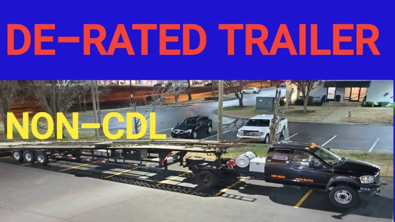 How to Derate a Trailer