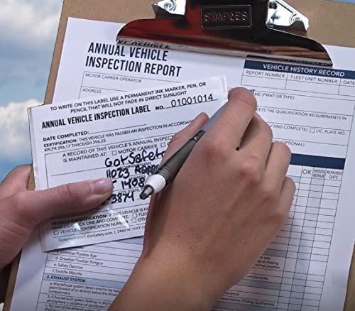 How to Fill Out Annual Vehicle Inspection Label