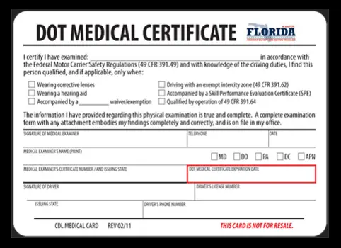 How to Get a Copy of Dot Medical Card