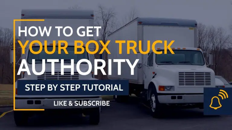 How to Get Authority for Box Truck