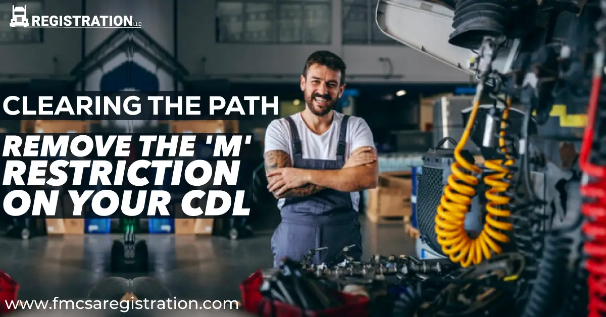 How to Remove M Restriction on Cdl