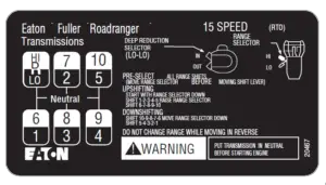 How to Shift 15 Speed Transmission