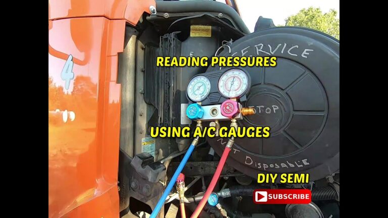 How to Use Ac Gauges on Semi Truck