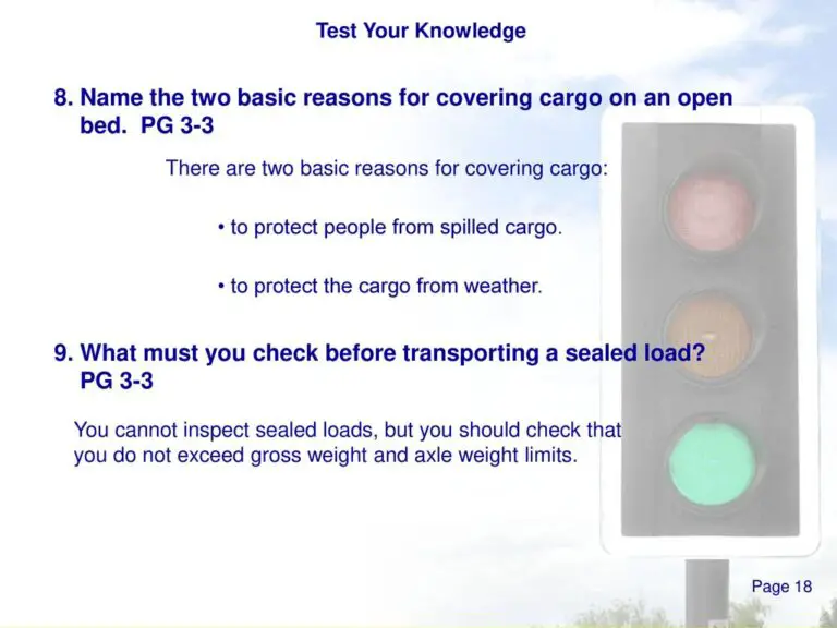 What Must You Check before Transporting a Sealed Load