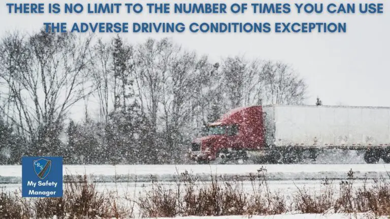 When Can You Use Adverse Driving Conditions Exception